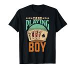 Cool Card Player Symbols T-Shirt for Kids