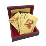 Luxury Waterproof Gold Playing Cards with Gift Box