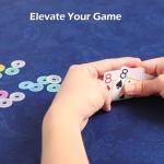 GUSTARIA 35-Inch Mahjong Mat with Extra Dice