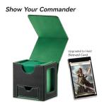 Mage Tech MTG Commander Card Deck Box - Black/Green