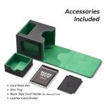 Mage Tech MTG Commander Card Deck Box - Black/Green