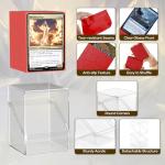 6 Pack Clear Card Deck Boxes with Sleeves