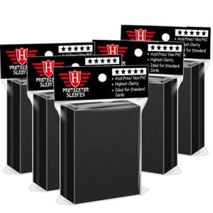 500 Black Card Sleeves for Trading Cards