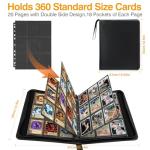 20 Pack Black Trading Card Sleeves for Binders