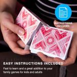 Brybelly Nertz Card Game - 12 Colorful Decks