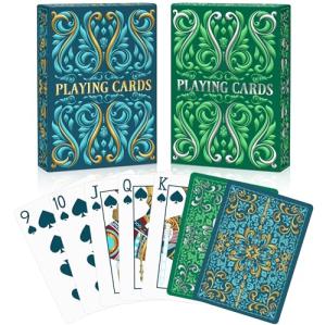 2 Pack Premium Playing Cards for Game Night