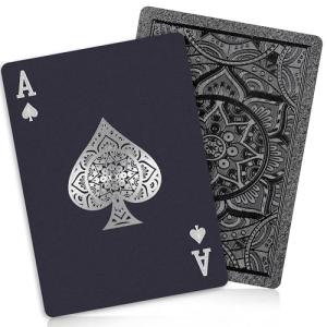 4 Pack Waterproof Plastic Playing Cards Set