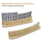 Curved Wood Card Holders Set for Seniors