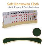 Curved Wood Card Holders Set for Seniors