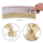 Curved Wood Card Holders Set for Seniors