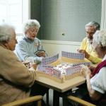 Curved Wood Card Holders Set for Seniors