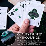Cyberpunk Green Cardistry Playing Cards with e-Book