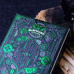 Cyberpunk Green Cardistry Playing Cards with e-Book