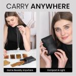 Black Leather Playing Card Case for Poker & Bridge