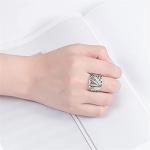 Vintage Diamond Spade Adjustable Poker Ring