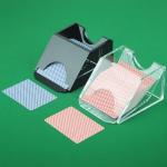 Manual Playing Card Dealing Shoe and Shuffler
