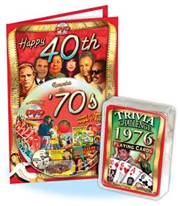 1976 Trivia Playing Cards and 1970s DVD Set