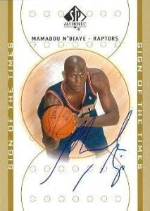 Mamadou N'Diaye Autographed Rookie Basketball Card