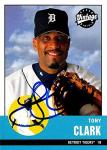 Tony Clark Signed 2001 Upper Deck Baseball Card
