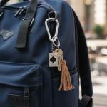 Stainless Steel Ace of Spades Poker Keychain Set