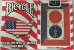 Bicycle USA Map Red, White, and Blue Playing Cards