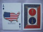Bicycle USA Map Red, White, and Blue Playing Cards