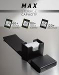 Card Deck Box for 60+ Trading Cards - Black