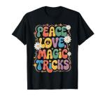 Peace Love Magic Tricks Retro T-Shirt