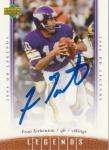 Fran Tarkenton Minnesota Vikings Signed Football Card
