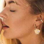 WCRAZYE Poker Card Drop Earrings with Crystals