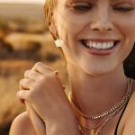 WCRAZYE Poker Card Drop Earrings with Crystals