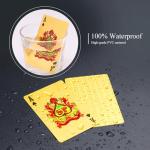 Gold Waterproof Playing Cards Deck for All Occasions