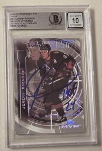 Jeremy Roenick Signed 2000 Upper Deck Card