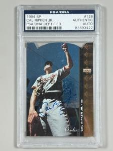 Cal Ripken Jr Signed 1994 Upper Deck Card