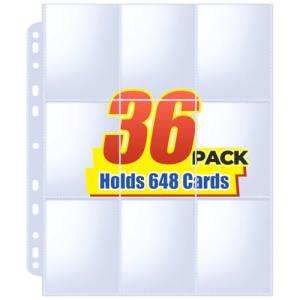 Fabmaker 36-Pack Trading Card Sleeves for Binders