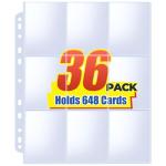 Fabmaker 36-Pack Trading Card Sleeves for Binders