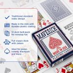 12-Pack Maverick Playing Cards - Red & Blue Decks