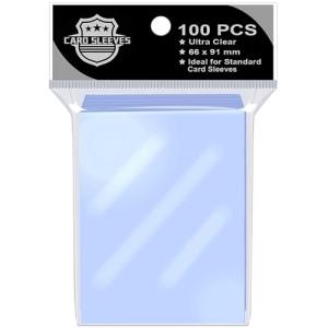 100PCS Clear Card Sleeves for Magic and Sports