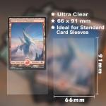 100PCS Clear Card Sleeves for Magic and Sports