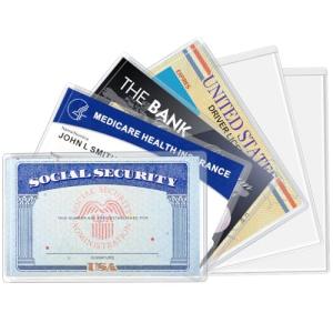 MaxGear Medicare Card Protector Sleeves, 6 Pack