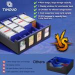 TiMOVO 3000+ Card Deck Box with Colorful Dividers