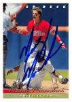 Mickey Morandini Signed 1993 Upper Deck Card