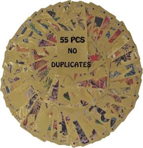 Gold Foil Rare Playing Cards Deck - 55 Pieces