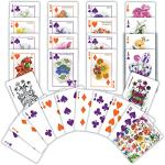 Farmer's Almanac Flowers Playing Cards - 54 Cards