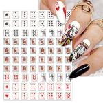 Poker Nail Art Stickers - Vegas Casino Theme Decals