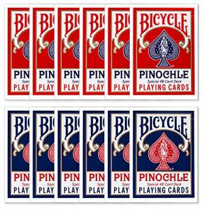 Bicycle Pinochle Poker Playing Cards - 12 Decks