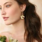 Poker-Themed Jewelry Set: Earrings & Necklace Combo