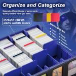 TiMOVO 3000+ Card Deck Box with Colorful Dividers