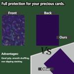 100 Count Purple Holographic Card Sleeves for TCG