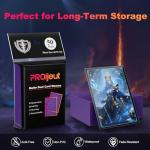 200 Matte Dual Trading Card Sleeves - Metallic Purple